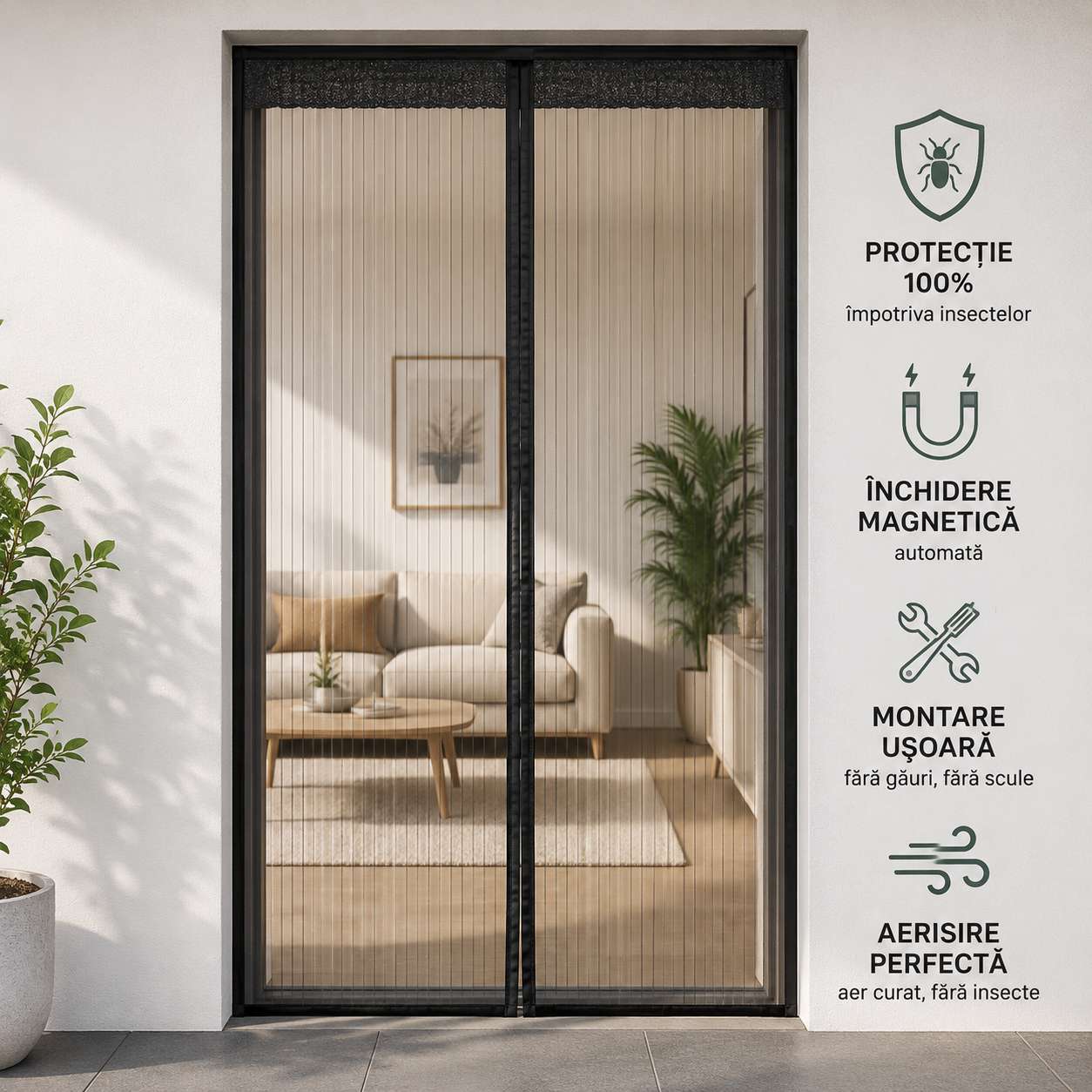 Plasa Magnetică Anti-Insecte -  InsectoStop